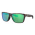 Costa Del Mar Broadbill II Sunglasses, stylish sunglasses with green mirrored lenses and tortoiseshell frame.