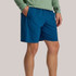 Free Fly Men's Breeze Short - 8" Inseam, lightweight and breathable men's shorts in blue color with an elastic waistband and side pockets.