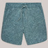 Free Fly Apparel Free Fly Youth Reverb Short, blue youth shorts with a unique gray abstract pattern, elastic waistband, and drawstring closure.