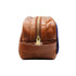 Smathers & Branson Toiletry Bag, leather travel toiletry organizer with a zipper closure and a side pocket for toiletries.