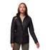Barbour Women's Cavalry Polarquilt Jacket, Black quilted winter coat with collar and buttoned pockets for women.