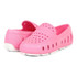 Floafers Youth Prodigy 4, Pink slip-on shoes with perforations for kids' comfort and breathability.