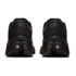 On Running Men's Cloudmonster 3, rear view of the black sneakers showing the heel and outsole design.