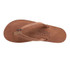 Rainbow Sandals Rainbow Women's Single Layer Luxury Narrow Strap, a brown sandal with a single strap design and cushioned footbed for comfort.