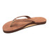 Rainbow Sandals Rainbow Women's Single Layer Luxury Narrow Strap, a brown sandal with a streamlined single narrow strap design and cushioned footbed for comfort.