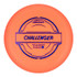 Discraft Disc Golf Discraft Putter Line Challenger, orange disc with blue printed logo and text.