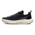 Altra Women's Voyager, black trail running shoe with cushioned white sole and lace-up design.