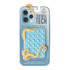 DM Merchandising Tentacle Tech Suction Phone Mount, blue silicone phone holder with orange tentacle design for secure attachment.