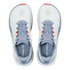 Altra Women's Torin ST, top view of running shoes with white, light blue, and coral accents.