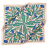 Handker Bandanas, vibrant floral patterned handkerchief with dandelions and blue flowers in green leaves design
