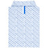 Rhoback Men's The Shark Performance Polo, white shirt with blue shark pattern and a blue and white striped button placket.