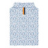 Rhoback Men's Auburn Gameday 2.0 Performance Polo, blue and white patterned design with sports and university-themed icons.
