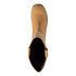 L.L.Bean Women's West End Boot, tan leather ankle boot with a rounded toe and pull tab at the back, viewed from the top.
