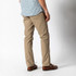 Duck Head Men's 1865 5-Pocket Field Canvas Pants, beige men's casual pants with a straight fit and 30-inch inseam, styled with brown shoes and a checkered shirt.
