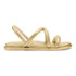 Olukai Women's Tiare Strappy, stylish gold sandal with multiple thin straps and cushioned sole.