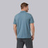 Vuori Men's Gamepoint Polo, light blue casual men's polo shirt made of lightweight fabric, featuring a classic collar and short sleeves.