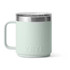 YETI Coolers YETI Rambler 10oz Mug, white insulated travel mug with stainless steel lid and handle.