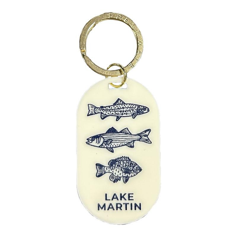  Freshwater Curated Goods Lake Martin Freshwater Fish Pill Keychain 