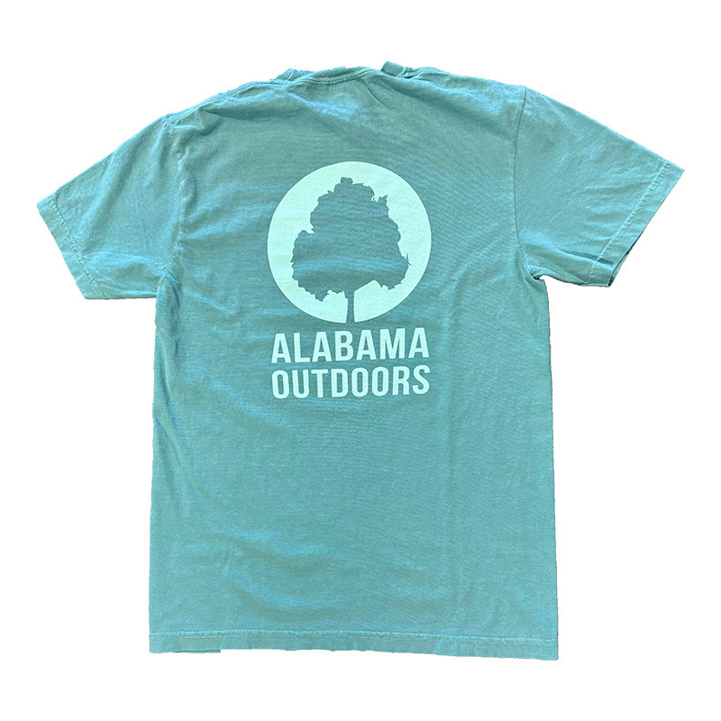 Alabama Outdoors Comfort Colors Initial Coin Non-Pocket Short Sleeve T-Shirt
