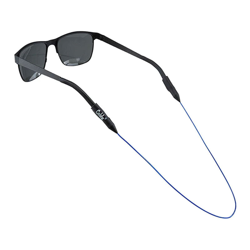 Cablz Monoz Non-Adustable sunglasses retainers, black lightweight straps for sunglasses.