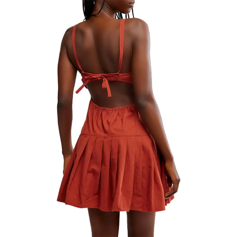knee length dresses for ladies Free People Sea Ya There Mini Dress – White Chocolate Couture