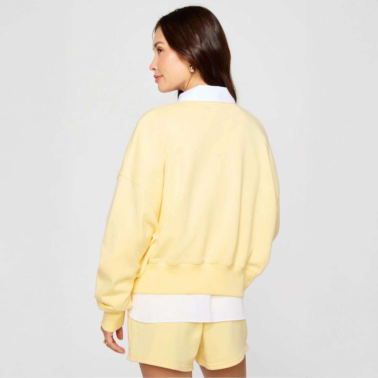 Fabletics Women's Year Round Terry Crew Neck Pullover
