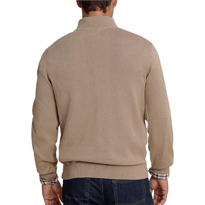 Southern Tide Men's LS Whitehaven Heather Quarter Zip Sweater