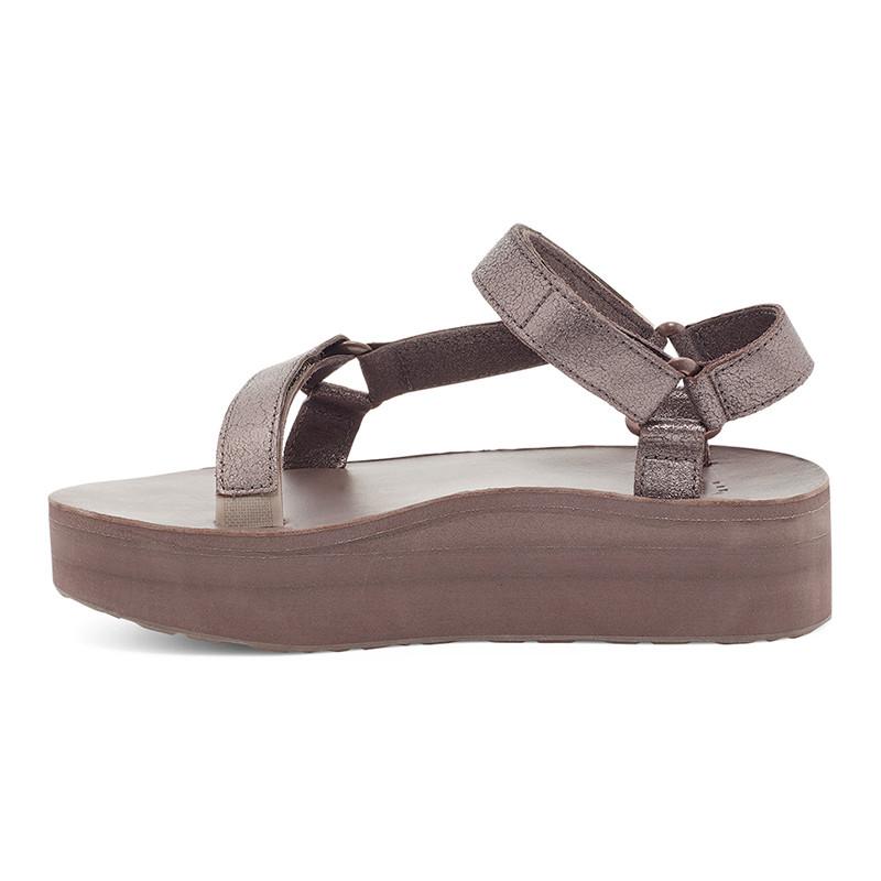 Teva Flatform Universal Leather Teva Champagne Flatform Universal