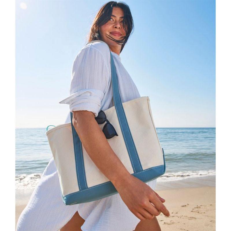 】BOAT AND TOTE ziptop Medium LL Bean Boat Tote Bag Zip