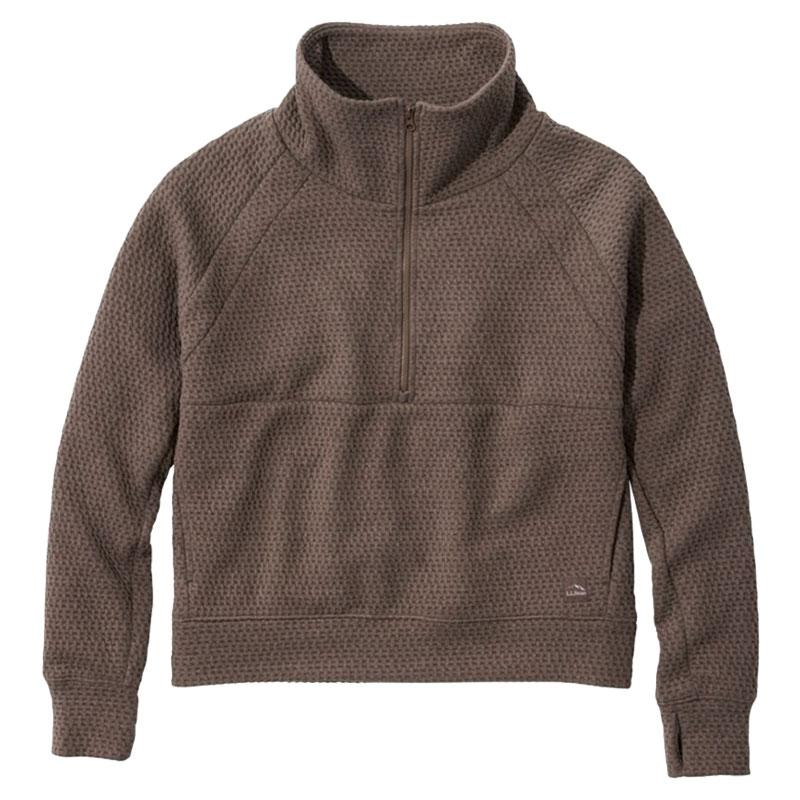 ba-l　1/2 L.L.Bean Women's Ridgeknit Half Zip Pullover Regular