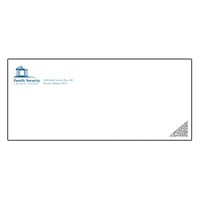 #10 No Window Security Envelope w/ Remoistenable Flap