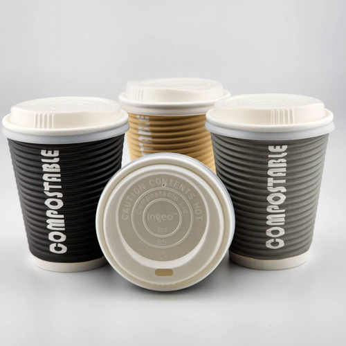 80mm cPLA Standard Sippy Lid - Natural Color - 1000 per case