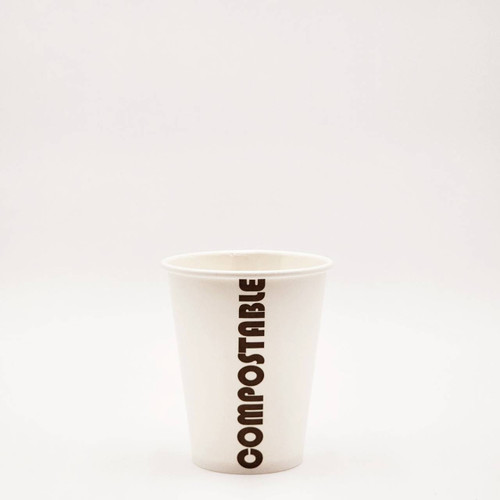 8oz Single Wall Cup - COMPOSTABLE™ Print - 1000 per case