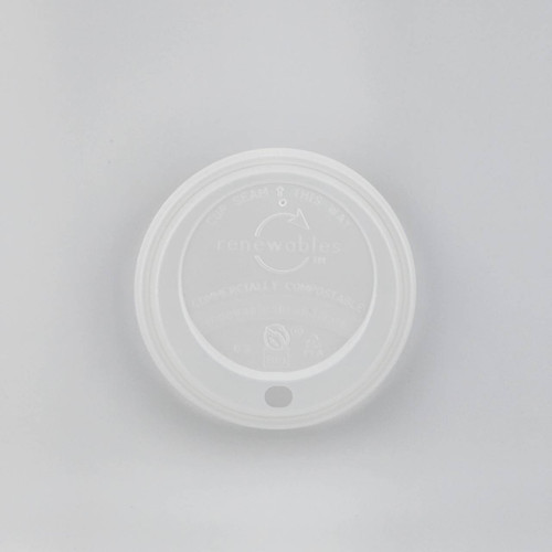 cPLA Sipper Lid (For 10oz-20oz Cup) - Small Pack - 50 per box