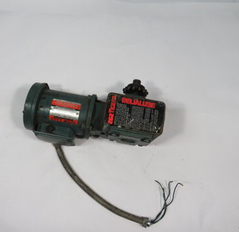 Reliance Electric 1HP 1725rpm 575V EC56CTE w/ Dodge Gear Reducer 15:1  USED