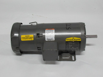 Baldor .5HP 1140RPM 230/460V 56 TEFC 3Ph 2.4/1.2A 60Hz C/W Brake 6lb-ft USED