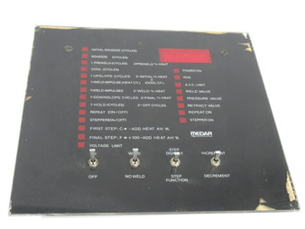 Medar 463-9 Welding Control Board w/ Face Plate First Step/Final Step USED
