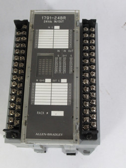 Allen-Bradley 1791-24BR Ser. B Block I/O Module *No Contact Covers* USED