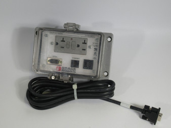 GracePort P-P1R2-M3RF3 Panel Interface Connector w/Cable 3A 120VAC USED