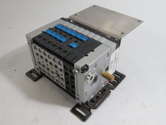 Festo CPV10-GE-FB-8 6-Port Valve Manifold Assembly W/ (161415) Valves USED