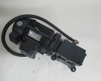 Leeson 2HP 1450rpm 190/380V 145TC TEBC 3Ph C/W Gear Reducer 20:1 Ratio USED