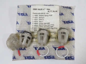 CAT Pumps 33820 Valve Kit for 56, 57, 59, 60 Pumps DAMAGE/MISSING O-RING ! NWB !