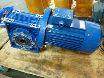 Haitec Y2-100L1-4 2.20kW 1730RPM 220V 60Hz C/W Worm Gear Unit 40:1 Ratio  USED