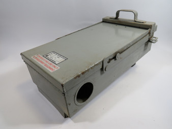 Hydel FE57320 Flex-A-Plug Fusible Disconnect 200A 600V 3P NO CLAMPS/WEAR USED