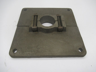 Generic CF8M Stainless Steel Mounting Plate 11"x11" Frame 2-1/2" Bore USED