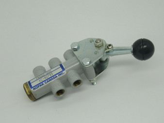 Nopak 7N502-204 Heavy-Duty In-Line Solenoid Valve 5Port 1/4"NPT 150psi 10W USED