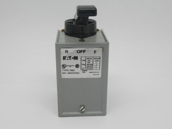 Eaton 9441H353 Drum Switch Lever Reverse/Off/Forward 3 Pole USED