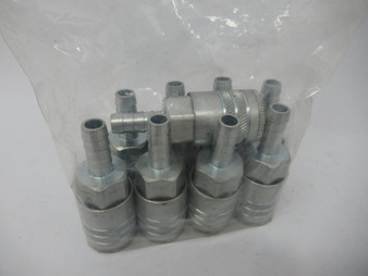 Dixon DC2644 Steel Semi-Automatic Coupler Hose Barb 3/8" Body & ID Lot of 9 NOP