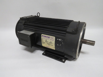 PowerTec Brushless DC Motor 5HP 1750RPM 320VDC 184TC TENV 21.4A USED