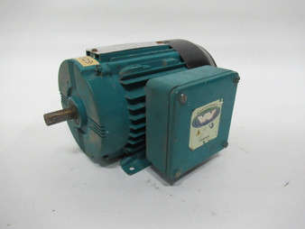 Brook Crompton AC Motor 0.5HP 1720RPM 575V W-DA71SK TEFC 3Ph 0.76A 60Hz USED